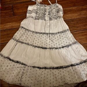 NWT EARTHBOUND  Light Grayish Blue Denim Midi Dress size small